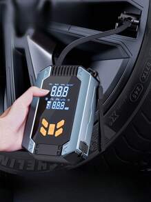3000A Portable Car Jump Starter With Air Compressor - 12V Battery Booster, LED Indicators, USB Fast Charging Output, Multi-Protection, Includes Jump Cables, Air Pump And Car Adapter - Multicolor - View 12