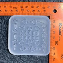 Heart & Star Chain DIY Accessories, Resin Casting Mold, Silicone Mold Accessories, Resin Liquid Mold, Resin Keychain, Silicone Mold, Resin