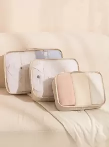 3 件套收纳袋、收纳袋、可折叠行李打包收纳袋、行李收纳袋套装旅行配件男女衣物收纳袋旅行收纳袋行李收纳袋套装邮轮假期海滩度假用品夏季女士旅行必需品女士手提箱内衣袋房间装饰