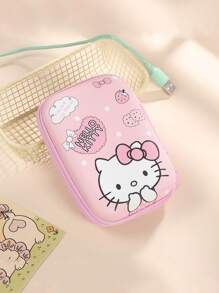 Sanrio Sanrio 1pc Cute Cartoon Data Cable Storage Bag, Mobile Phone Charger Portable Large-Capacity Storage Bag, Headphones U Disk Ccd Camera Bag Storage Bag Zipper Bag