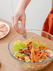 4/8pcs Portable Squeeze Seasoning Bottles, Mini Semi-Transparent Sauce Containers, Suitable For Outdoor Camping - Multicolor - View 2