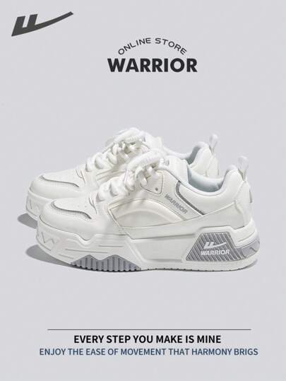 WARRIOR 勇士女鞋春夏轻便舒适透气简约风格休闲时尚运动鞋全年适用耐磨全天穿着训练运动鞋跑步鞋