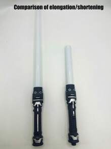 1 件/1 套伸缩激光剑，二合一闪光和发光棒减压玩具（不含电池）产品颜色将任意分配，产品中某些部件的颜色可能会有所不同 - 彩色 - 查看 10