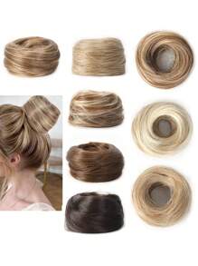 1pc Fashionable & Elegant Hair Scrunchie Bun Maker, Hair Accessories Wig, Messy Bun Hair Donut, Suitable For Everyday Use