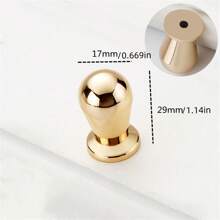 1 Pc / 2 Pcs Of Zinc Alloy Modern Minimalist Black Imitation Gold Handle Drawer, Bedside Table, Storage Cabinet, Wardrobe, Cabinet Door Handle