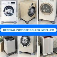 4-Piece Rubber Vibration Suppression Pad For Washing Machines And Washing Machines - Reduces Noise, Does Not Slip, Protects The Floor - Multi-Purpose For Household Appliances And Furniture