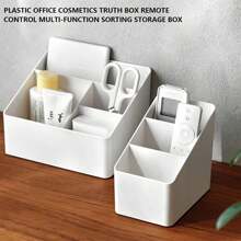 1 件桌面收纳盒，适用于办公室或客厅文具、配件和遥控器的整理托盘