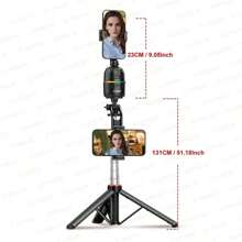 AXNEN AXNEN P03 Gimbal Handystabilisator mit KI Gesichtsverfolgung, 360 Grad Rotation, Schreibtisch-Selfie-Ständer kompatibel mit iPhone 15 Pro Max und Android