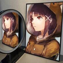 1 件系列 Experiment Lain 动漫电影帆布画咖啡厅酒吧房间墙壁装饰无框架