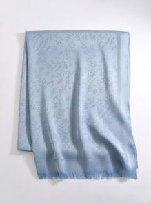 1pc Elegant Floral Print Headscarf/Hijab For Women, Versatile Lightweight Scarf Shawl, Suitable For All Seasons For Dress - Multicolor - View 9