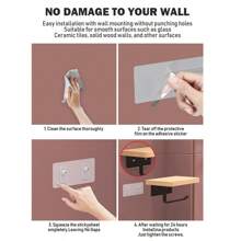 Wooden Tissue Box Holder, Deluxe New Model Storage Rack, Bathroom & Toilet Organizer Rack, Toilet Paper Box, Phone Holder - Multicolor - View 9