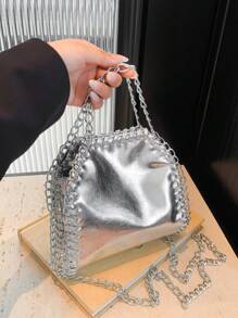 New Fashionable Silver Shoulder Bag For Women