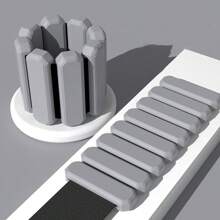 MEIYIXING 2磅（955克）腕踝负重套装，可调节硅胶防水力量训练健身器材，可穿戴式腕踝负重，适用于跑步、健身、瑜伽、游泳 - 防水、舒适 - 黑橙色可调节腕踝负重健身配件 - 彩色 - 查看 13