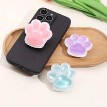 1 pezzo Supporto da tavolo pieghevole in ABS con design a zampa di gatto carino, 1 pezzo Accessorio impermeabile per supportare il telefono compatibile con , telefoni Android, regalo per compleanni, famiglia, amici, sostegno per telefono push-pull, supporto per telefono, accessori per telefono