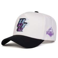1pc Men's Letter Embroidered Adjustable Baseball Cap, 5-Panel Fashionable Hat For Outdoor Sun Protection, Casual Wear, Spring/Autumn Travel - Multicolor - View 5