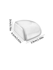 1pc/2pcs Clear Door Stop, Simple Clear Silicone Shaped Door Stop Holder For Household - Clear - View 3
