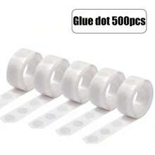 1/3/5 Rolls Of Transparent Double-Sided Adhesive Tape, With 100 Transparent Adhesive Dots Per Roll, Suitable For Balloons. Non Marking And Removable Adhesive Stickers, Suitable For DIY Party Decoration - Suitable For Weddings, Bridal Showers, Birthdays, Housewarming, Anniversaries - Multifunctional Holiday Use