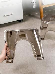 1 件装简易防滑塑料凳子适用于家庭浴室，创意脚凳适用于儿童和成人换鞋旅行收纳架