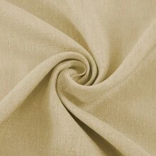 1pc Polyester Sheer Curtain, Elegant Linen Texture Semi-Transparent Curtain, Solid Color Polyester Fiber Window Curtain, Translucent Not See-Through, Modern Rod Pocket Curtain Easy To Install, Suitable For Door, Bedroom, Living Room, Bathroom, Study And Balcony Decoration