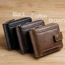 Personalized Men Wallet Custom Engraved Birthday/Anniversary Wallets For Men Leather Bifold Unique Customized Gift Idea For Husband BF On Thanksgiving Christmas Wallet Mini Wallet Purse Wallet Men Wallet Leather Small Wallet - Multicolor - View 10