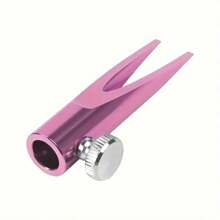 1pc Cylindrical Metal U-Shaped Eyebrow Pencil Sharpener, Double-Sided U-Slot Eyebrow Pencil Tool