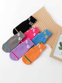 3/6 Pairs Kids Non-Slip Socks, Thick Terry Socks For Indoor/Outdoor Sports, Playground, Trampoline, Parent-Child Early Education - Multicolor - View 12