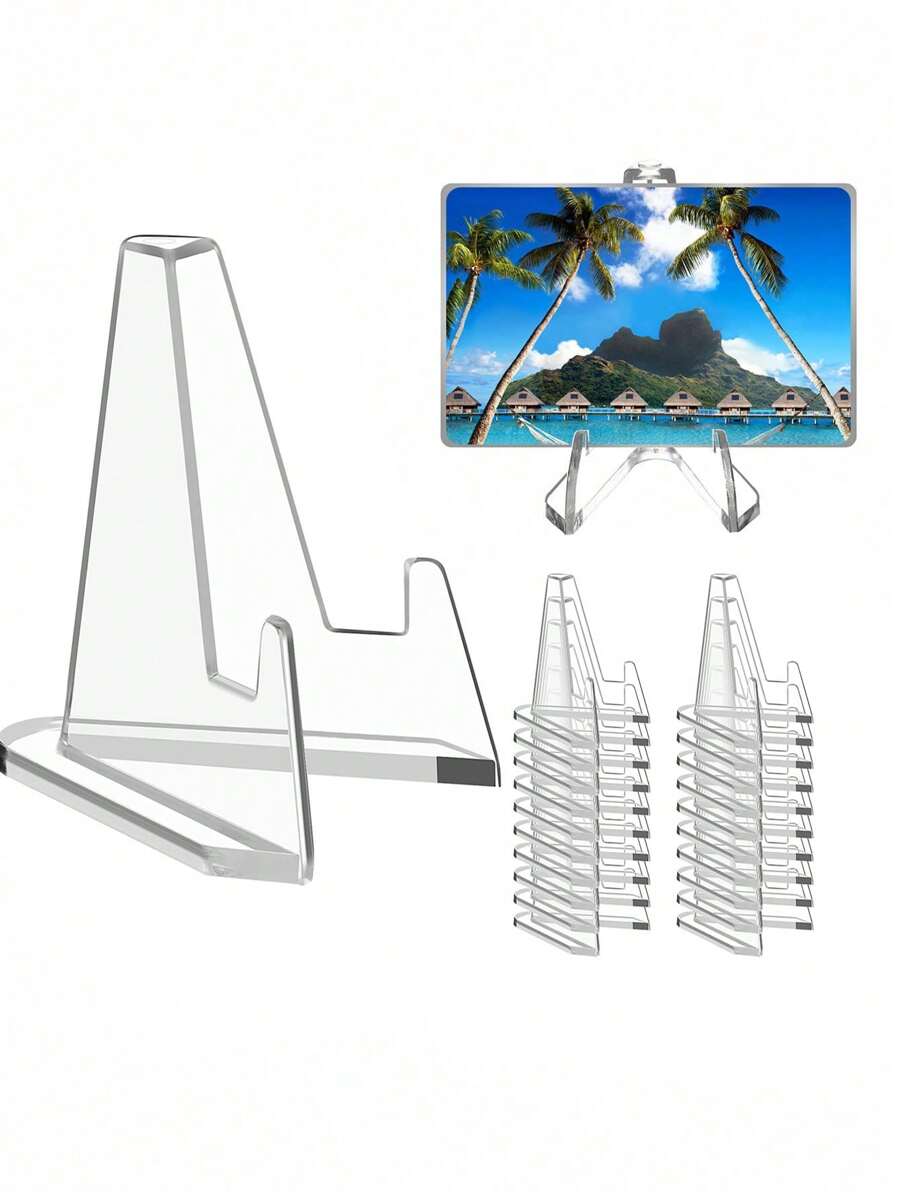 30 chiếc giá đỡ trưng bày thẻ trong suốt, giá đựng thẻ acrylic, giá trưng bày thẻ mini phù hợp cho thẻ thể thao, lưu trữ thẻ giao dịch, trưng bày thẻ được phân loại, dùng cho tiệc tùng, đám cưới, lễ hội, giá đựng thẻ số, lễ tốt nghiệp và tiệc chiêu đãi.