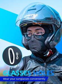 [2Pcs/1pc]Balaclava Face Mask Cooling Neck Gaiter Breathable Face Covering Motorcycle Cycling For Men Women Ski Masks - Long - View 8