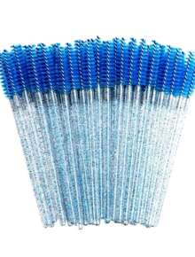 Kit 50 Disposable Eyelash And Eyebrow Brushes Random Color - Multicolor - View 3