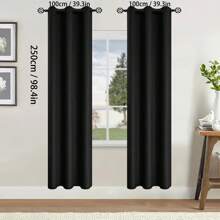 2pcs Blackout Curtains Thermal Insulated Lined Window Curtain Panels For Living Room, Bedroom, Kitchen, Bathroom, Home Decor Curtains For Living Room Room Decor Home Decor Living Room Kitchen Decor Living Room Decor Room Decor Curtains Bedroom