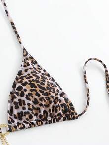 Allurini 2025 New Cheetah Print Sexy Bikini Set Elegant - Multicolor - View 9