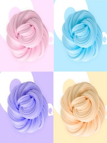 Slime cristallino soffice, super morbido e liscio, impasto da gioco colorato a schiuma