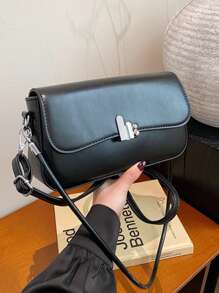 Fashionable Candy Color Shoulder Bag For Women, Solid PU Leather Crossbody Bag Large Capacity Versatile Lightweight Shoulder Bag Suitable For Students, Office Ladies, White Collar, Campus, Office, Shopping, Leisure Activities, Travel