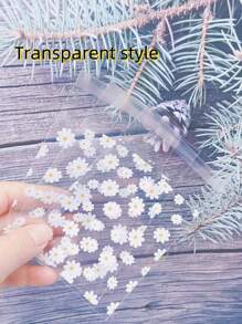 50pcs/100pcs Durable Daisy Pattern Opp Self-Sealing Bags, Mini Flower Printed Gift Bags,Transparent Decorative Bags For Party,Christmas , Gift Packaging Pags For Cards, Candy, Jewellery - Clear - View 11