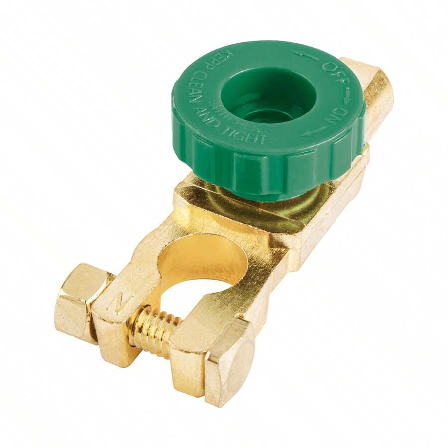 Terminal p/batería con interruptor switch, Truper - Dorado - Ver 1
