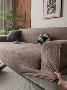 1 Vỏ bọc ghế sofa đàn hồi Jacquard, Vỏ bọc ghế sofa chống trượt phong cách hiện đại, Thích hợp cho ghế sofa hình chữ L và ghế sofa 1/2/3/4 chỗ ngồi, Phổ biến cho mọi mùa, Dễ dàng lắp đặt và tháo gỡ - Cà phê nâu - Xem 9