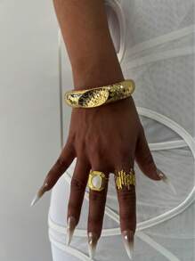 1Pc Cuff Bracelets,Gold Bangles,Wide Bangles, Chunky Bracelet, Bracelet Set, Wide Bracelet, Bracelet For Women,Gift For Her