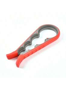 1pc 4-In-1 Multifunctional Bottle Opener, Jar Opener, Cap Remover, Beer Bottle Opener - Random Color