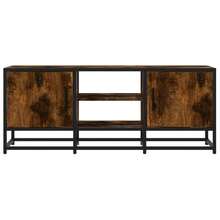 Meuble  bois fumé 100x35x41 cm bois d'ingénierie et métal