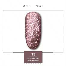 Esmalte de uñas de platino con diamantes Miss Comoy de 15ML, nuevo modelo popular de 2025, el tamaño de los destellos de purpurina hace un degradado de color brillante, se necesita lámpara de secado de luz ultravioleta, manualidades de uñas, pegamento de uñas comúnmente usado en salones de uñas