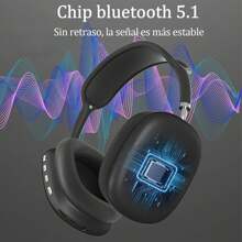 Bluetooth Headset With Active Noise Cancellation, Wireless Bluetooth Headset, Gaming Headset, Long Battery Life - Màu xanh lam - Xem 3
