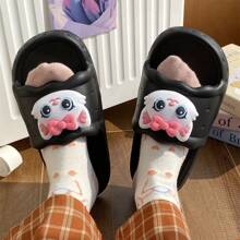 1 双女式 EVA 拖鞋 - 休闲纯色一脚蹬拖鞋，适合夏季室内浴室淋浴，柔软防滑鞋底凉鞋，内里和鞋垫可手洗