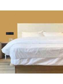 1 pieza Juego desechable de sábana, edredón y funda de almohada para viajes, individual/doble, de tela no tejida, suministros para hotel/vacaciones