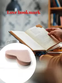 1pc/5pcs/10pcs Heart Shaped Leather Bookmarks, Cute Heart Shaped Corner Bookmark Accessories, Ideal For Reading Enthusiasts, Book Lovers, Students, Women, Perfect Gift For Valentine's Day, Back To School Season - Heart Shaped Bookmark - View 6