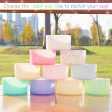 1 pezzo Accessori compatibili con , protezione in silicone compatibile con da 20-40 once e per borraccia Hydroflask da 12-24 once, glitter accessori compatibili con , accessori tazza compatibili con , protezione inferiore compatibile con , forniture per il rientro a scuola