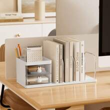 1PC Drawer Pencil Holder, Bookshelf, Desk Organizer Box, Small Tool Supplies Holder, File Folder Rack, Desktop Storage Shelf, Student Desk Fixed Book Rack