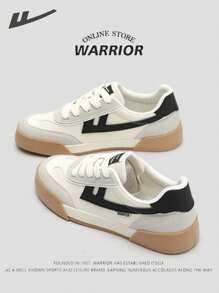 WARRIOR 1 par de zapatos de lona casuales de suela blanda para mujer, zapatillas transpirables a juego de todo, zapatos de senderismo al aire libre, zapatos de trabajo ligeros para mujeres, zapatos de estudiante de moda, zapatos tipo Gump para damas