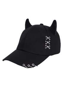 1 pieza Gorra de béisbol con decoración de oreja de gato - Multicolor - Ver 8