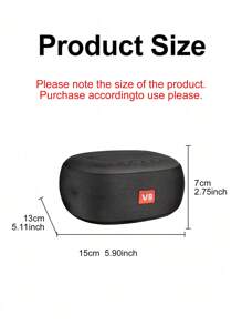 LP-V8 便携式桌面迷你无线蓝牙低音扬声器，带锂电池，适合室内和室外使用