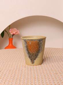 1pc 200ml Creative Vintage Ceramic Mug, Color-Changing Limited Edition For Valentine's Day, Suitable For Latte, Espresso - Glaze Coffee Cup - View 9